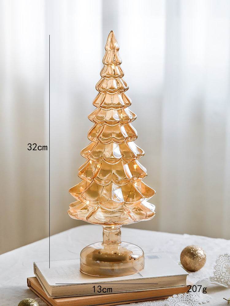 Lux Glass Christmas Tree Figurines - Shop Jobie