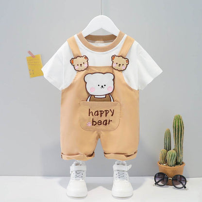 Summer Cartoon Short-Sleeved Overalls - Shop Jobie