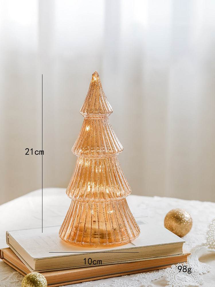 Lux Glass Christmas Tree Figurines - Shop Jobie