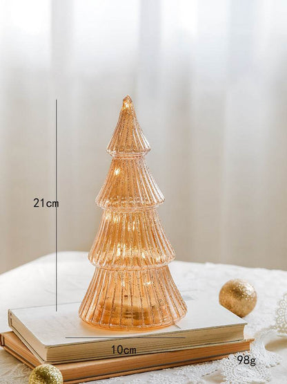 Lux Glass Christmas Tree Figurines - Shop Jobie