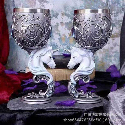 3D Mythical Unicorn Red Wine Tall Cup - Shop Jobie