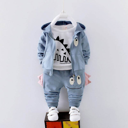 Children's 3pc Dinosaur Hoodie Pant Set - Shop Jobie