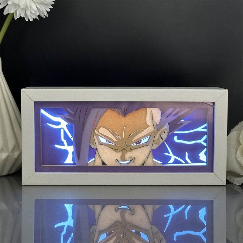Dragon Ball Cartoon Paper Carving Frame & Night Light - Shop Jobie