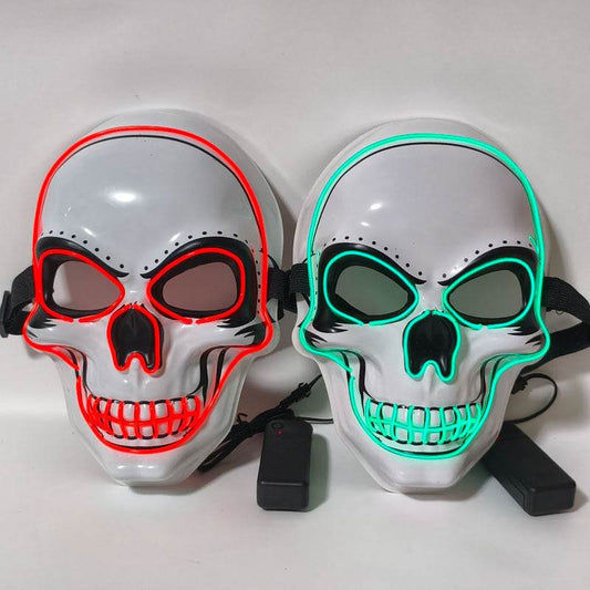Halloween Skeleton Mask LED Glow - Shop Jobie