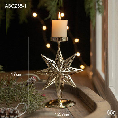 Christmas Golden Timeless Candle Holders - Shop Jobie