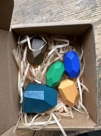 Montessori Principled Stacked Stone Wooden Blocks - Shop Jobie