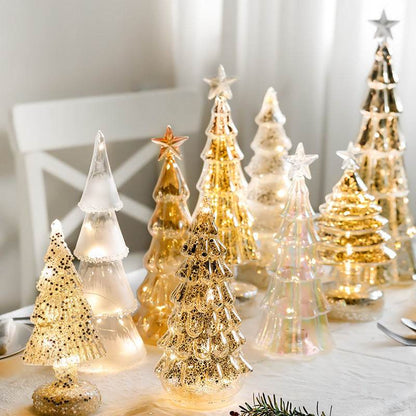 Lux Glass Christmas Tree Figurines - Shop Jobie