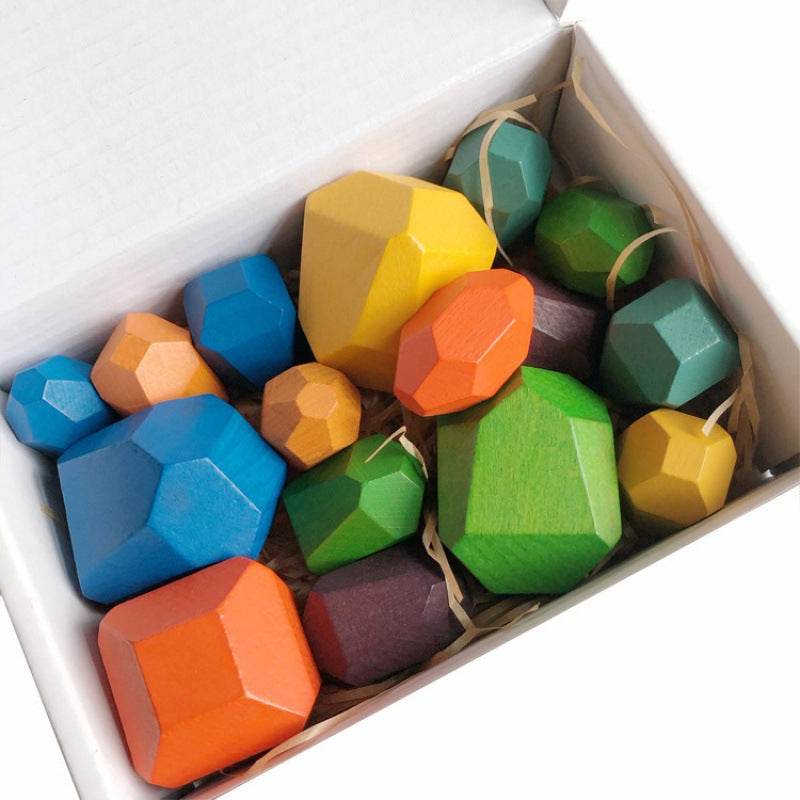 Montessori Principled Stacked Stone Wooden Blocks - Shop Jobie