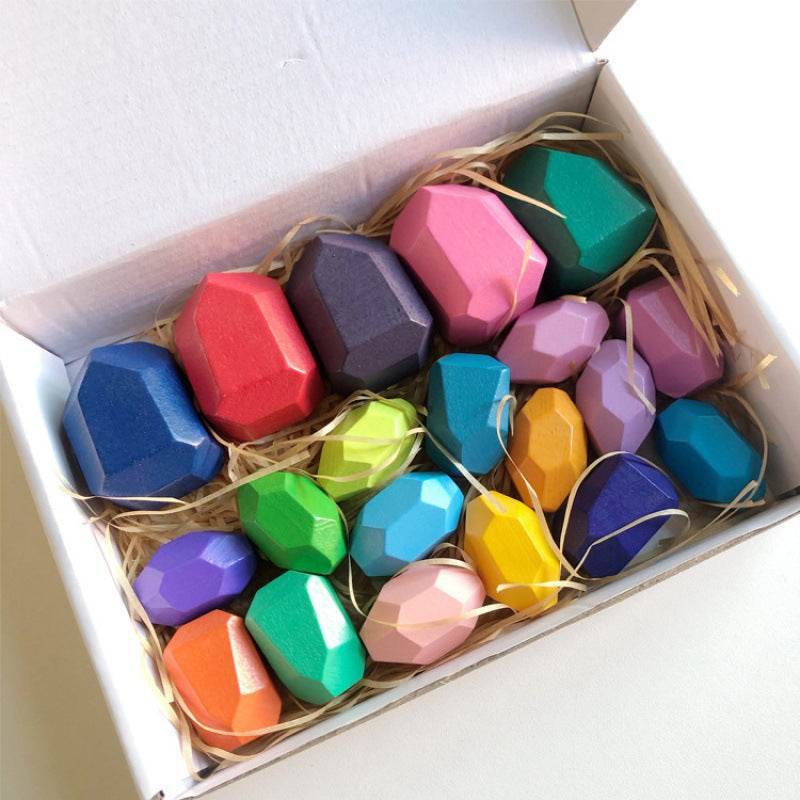 Montessori Principled Stacked Stone Wooden Blocks - Shop Jobie