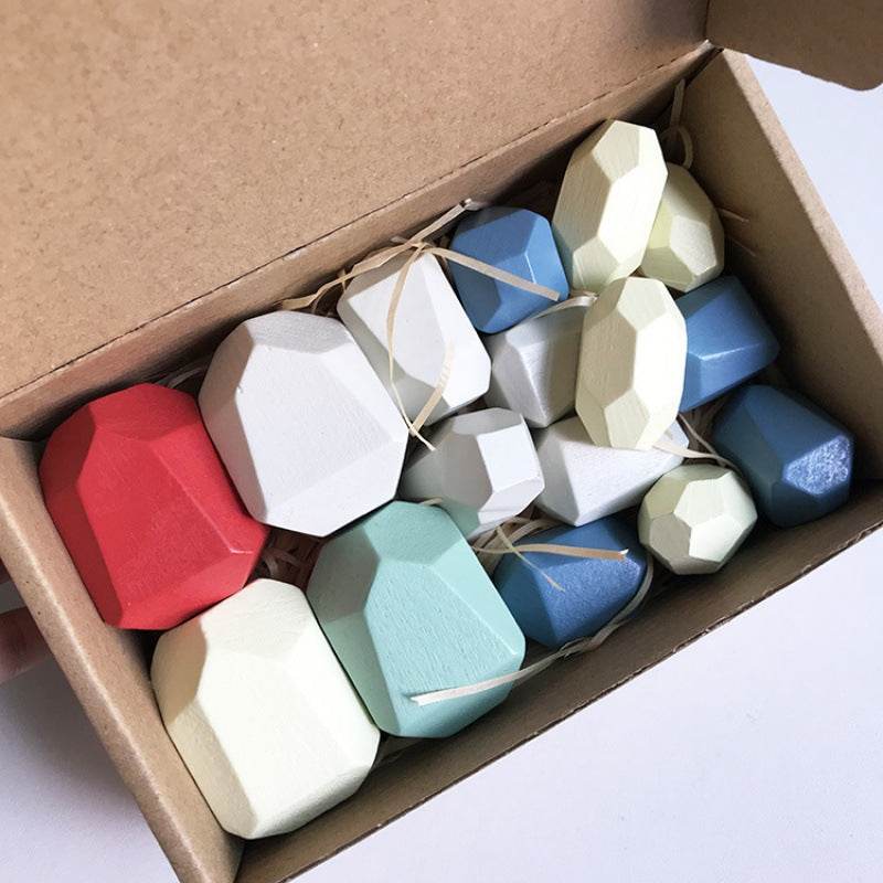 Montessori Principled Stacked Stone Wooden Blocks - Shop Jobie