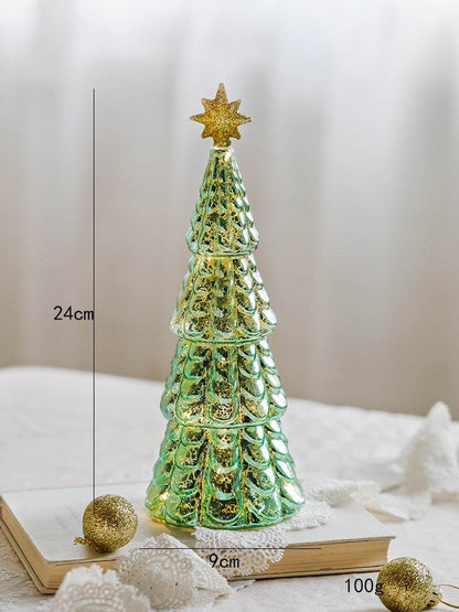 Lux Glass Christmas Tree Figurines - Shop Jobie