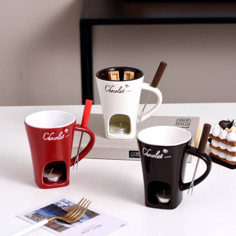 Personal Mini Melting-Pot/Fondue Mug Set - Shop Jobie