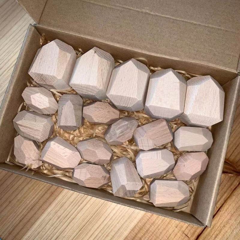 Montessori Principled Stacked Stone Wooden Blocks - Shop Jobie