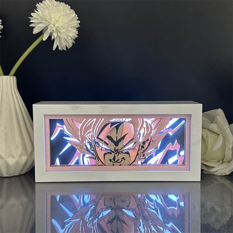 Dragon Ball Cartoon Paper Carving Frame & Night Light - Shop Jobie