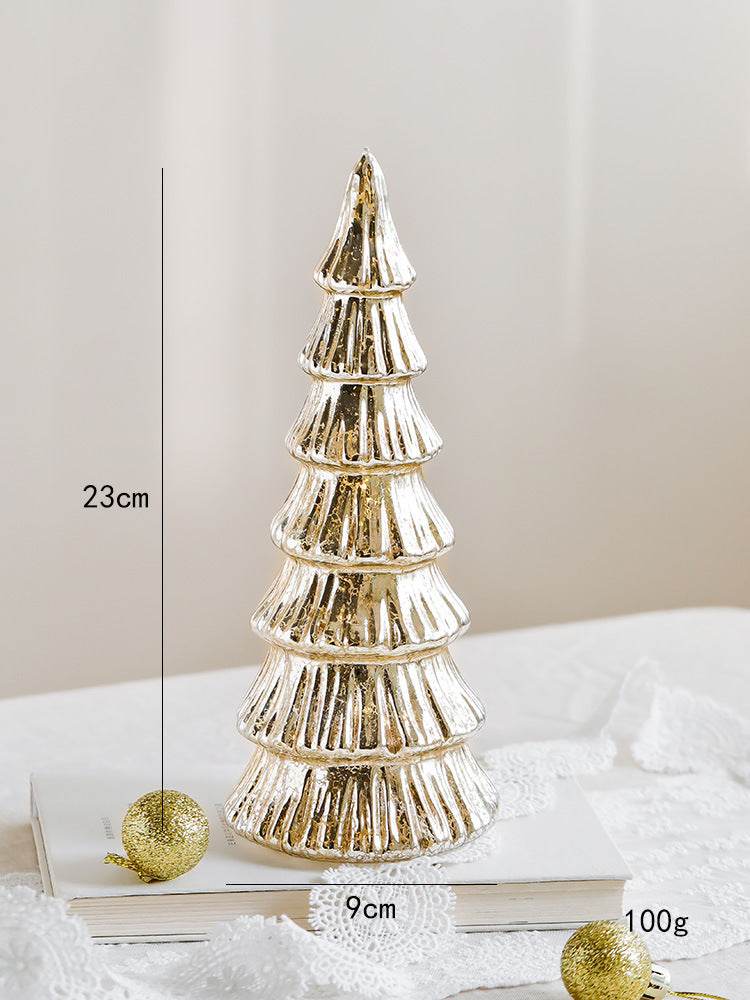 Lux Glass Christmas Tree Figurines - Shop Jobie