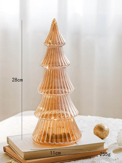 Lux Glass Christmas Tree Figurines - Shop Jobie