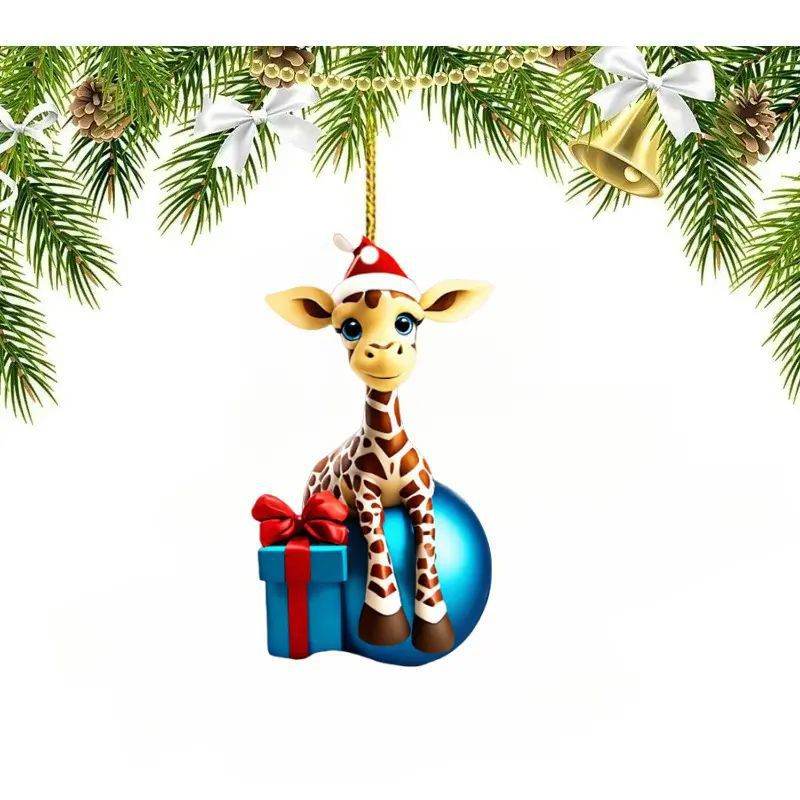 Acrylic Flat Hanging Decorations - Whimsical Giraffe - Shop Jobie