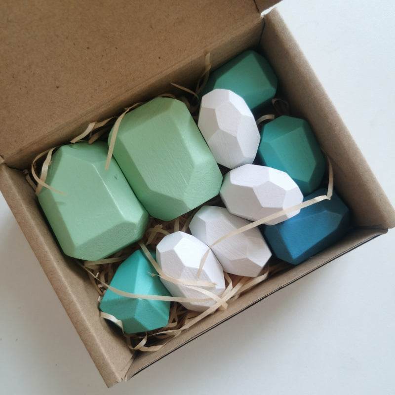 Montessori Principled Stacked Stone Wooden Blocks - Shop Jobie