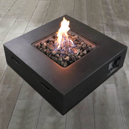 Fiber Reinforced Concrete Propane/Natural Gas Fire Pit table - Shop Jobie