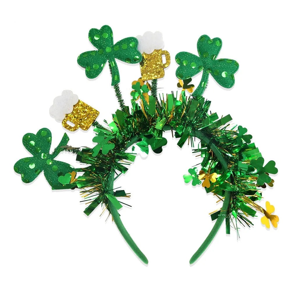 Fun & Fancy Irish Festival Shamrock Party Headbands