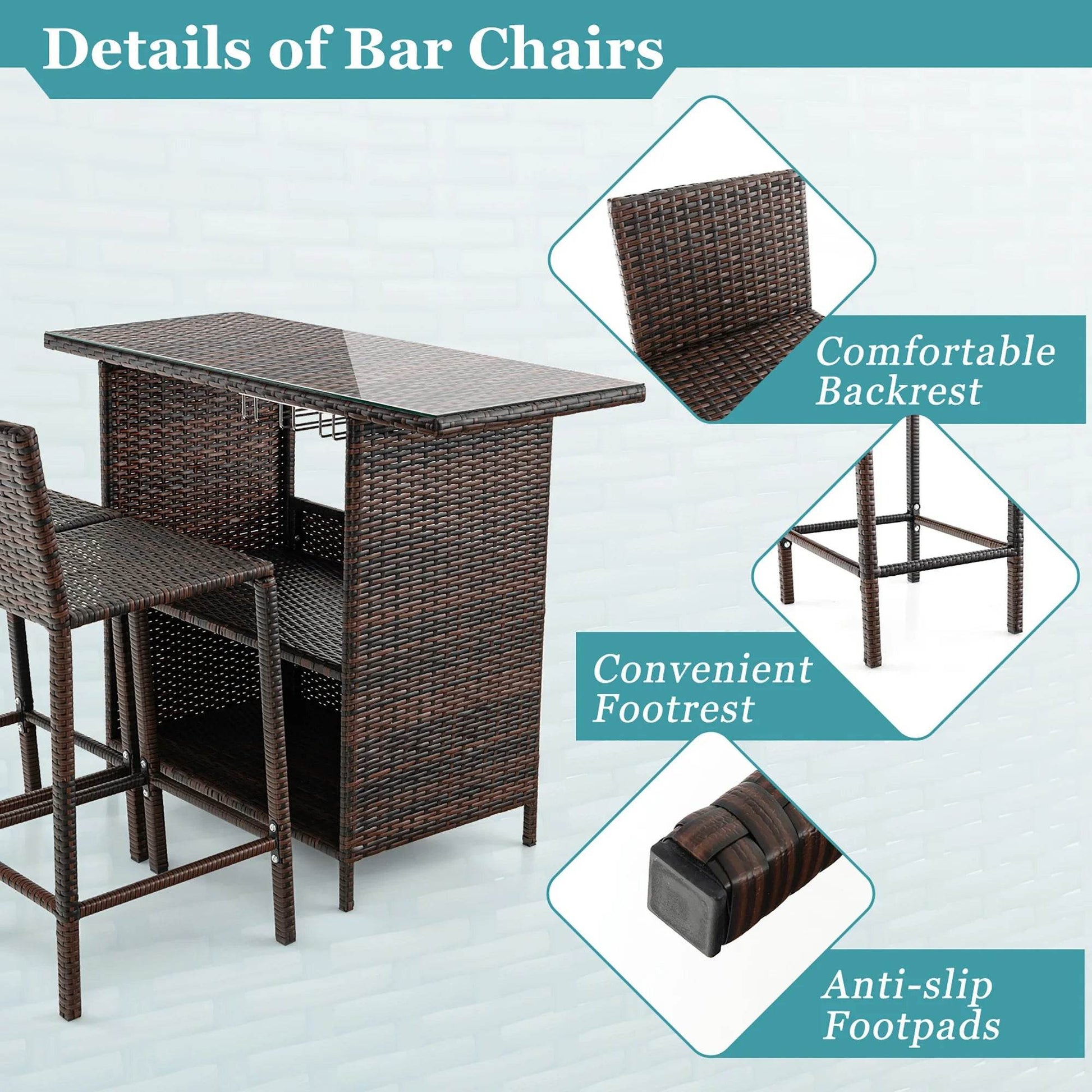 Chic Patio 3PCS Bar Set - Shop Jobie