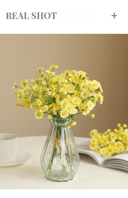 Silk Flower Bouquet - Bouquet of Chamomile Small Daisies