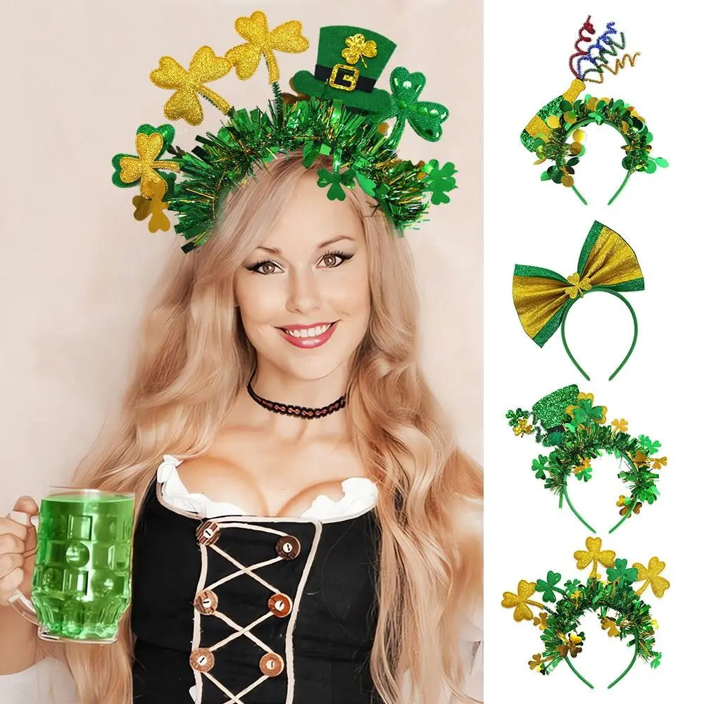 Fun & Fancy Irish Festival Shamrock Party Headbands