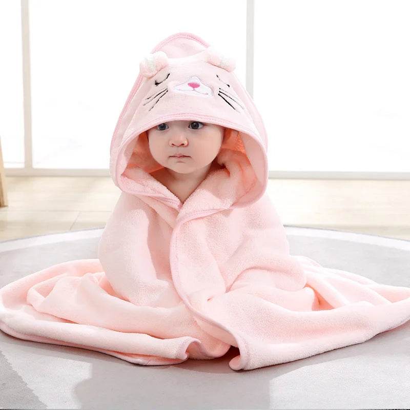 Cartoon Animal Baby Bath Towels - Shop Jobie