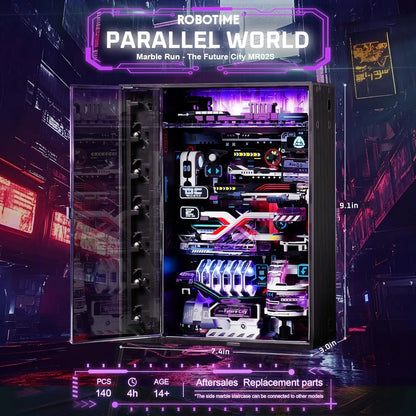 DIY - 140pc Parallel World Marble Run w/Lights