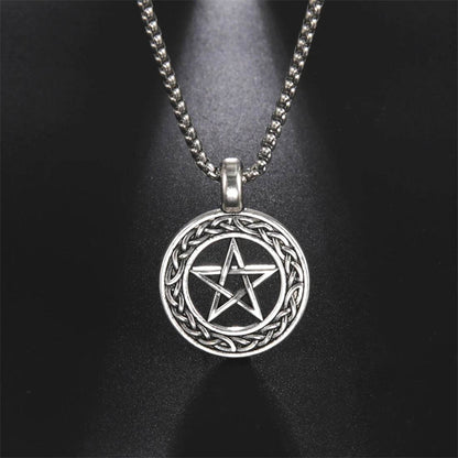Vintage Pentagram Pendant Necklace - Shop Jobie