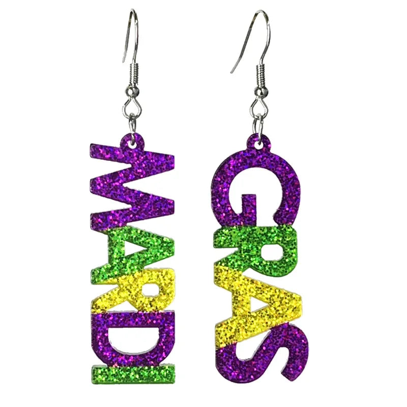 Mardi Gras Carnival -  Earrings