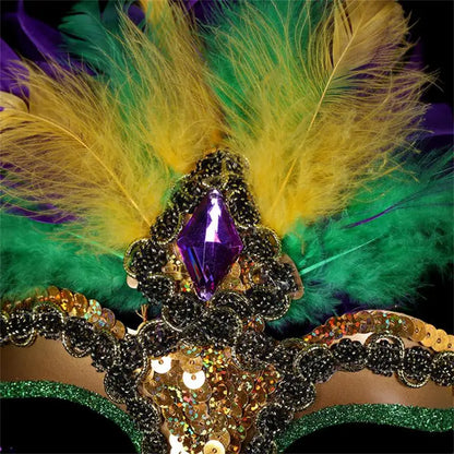 Mardi Gras Mask - Luxury Peacock