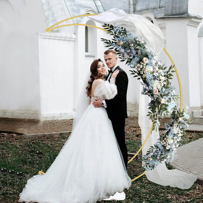 6.9ft Curved Moon Arch Stand & Party Backdrop