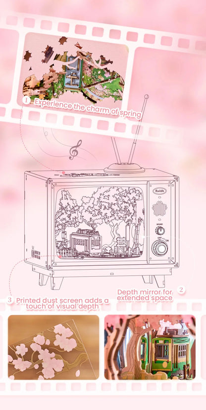 3D Wooden Puzzle – Sakura Dreamy Tour Music Box