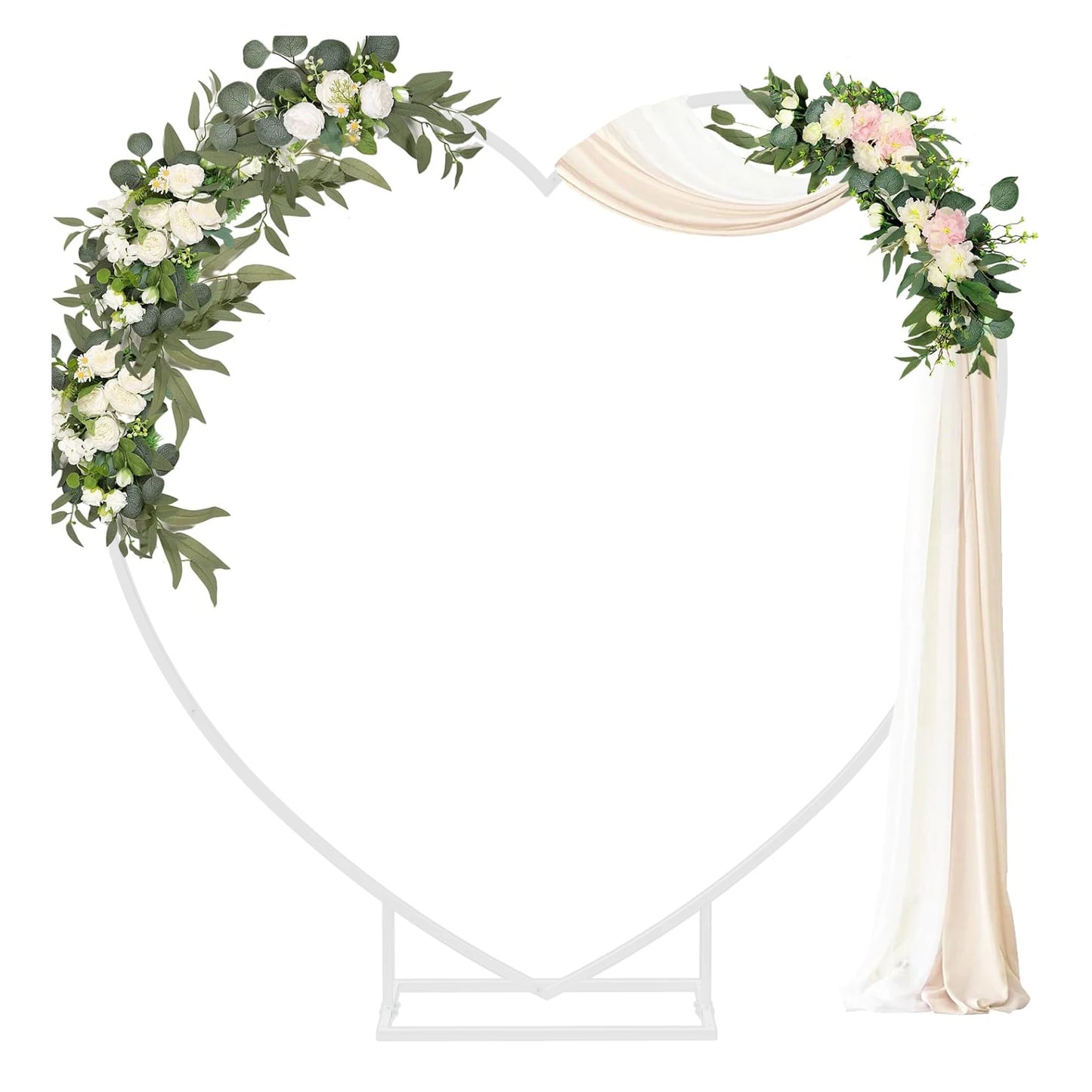 Heart Shape Wedding Arch Backdrop Frame