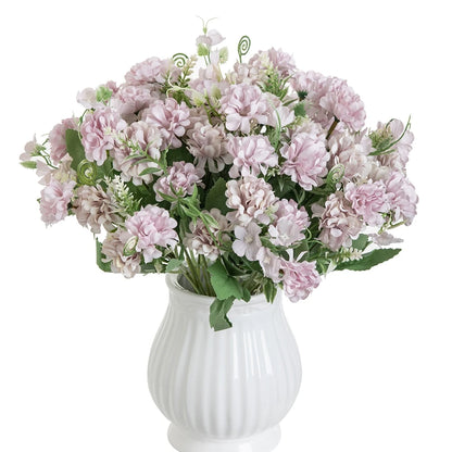 Silk Flower Bouquet - 5-Fork-Bunch Hydrangea Flower