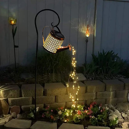Solar Watering Can Hanging Kettle Lantern
