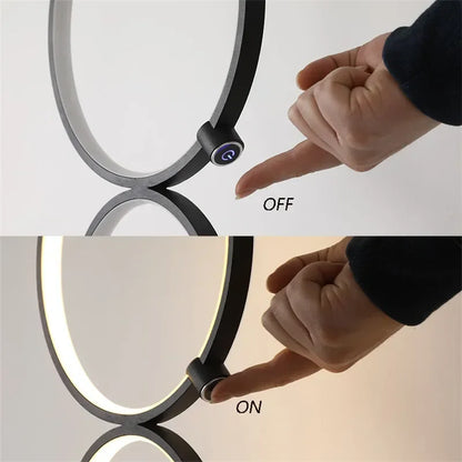 Minimalist LED Stacking Circles Floor Lamp