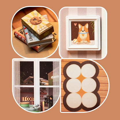 Puzzle DIY Kits -  Cozy Living Lounge Miniature House