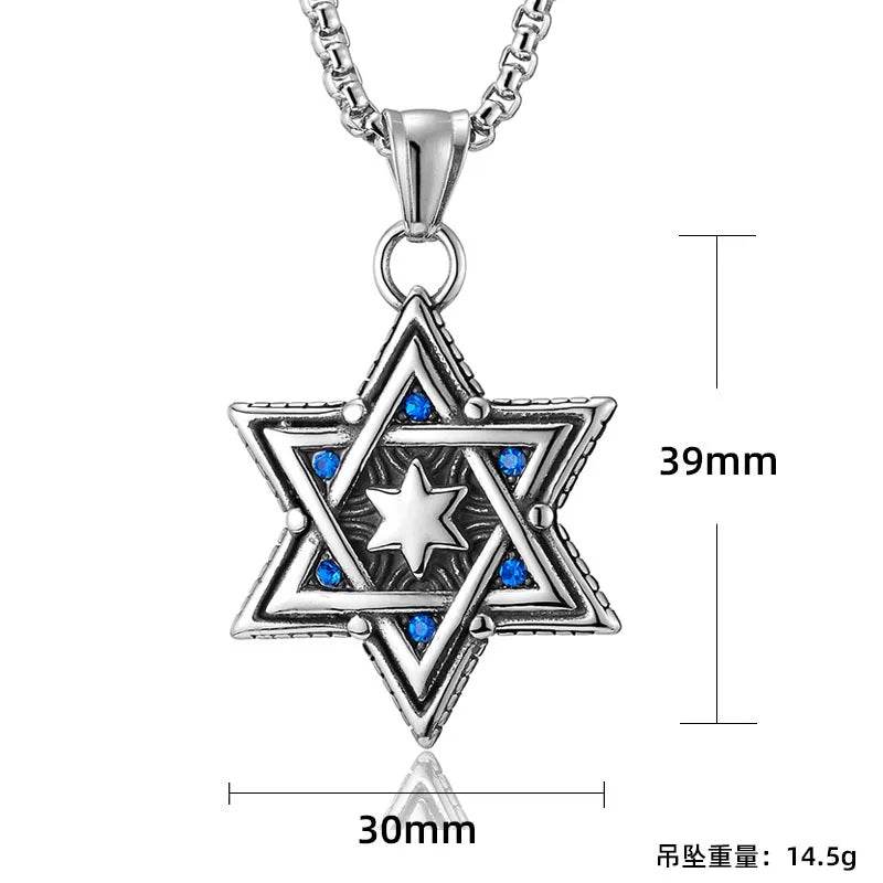Punk Rock Jewish Star of David Pendant Necklace - Shop Jobie