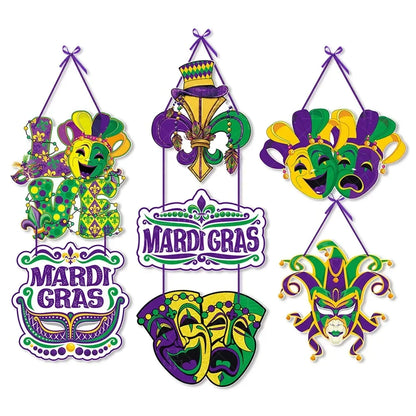 Mardi Gras Door Pendants Decor