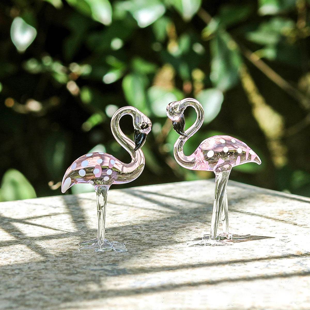 Handmade Art Glass Flamingo Figurines - Shop Jobie