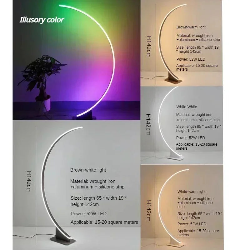 Minimalistic Arched Floor Lamp