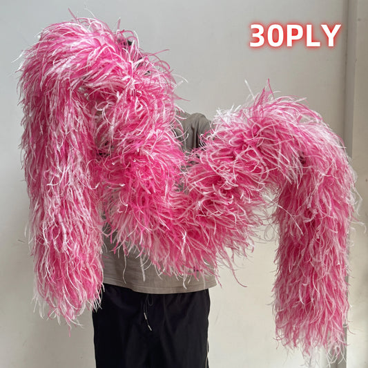 Carnival Feather Boa - 1 or 6 Ply Multicolors Ostrich Plumes