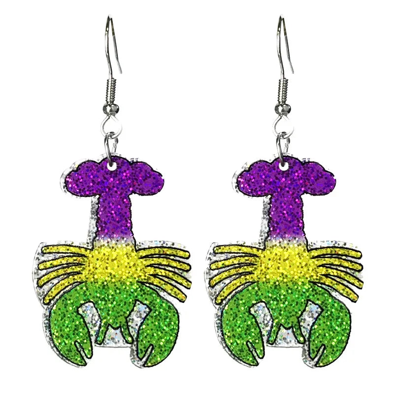 Mardi Gras Carnival -  Earrings