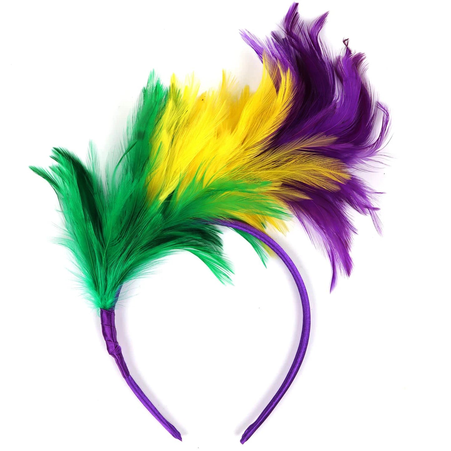 Mardi Gras Feather Headband