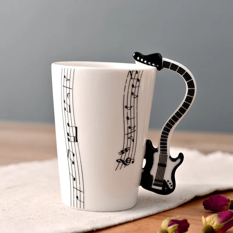 8.45 fl oz Ceramic Musical w/Instrument Handle