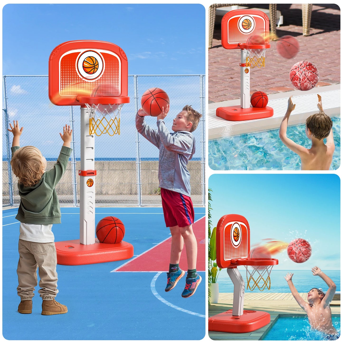 Basketball Hoop for Kids - Indoor/Outdoor