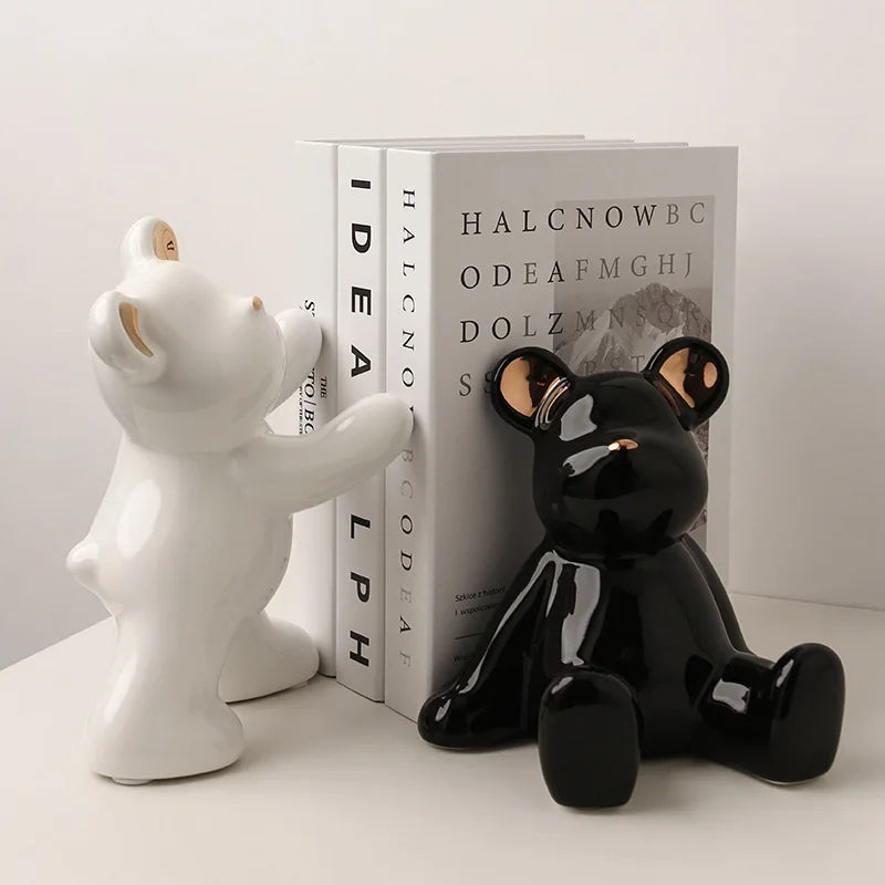 Bookends - 3D Geometric Bears