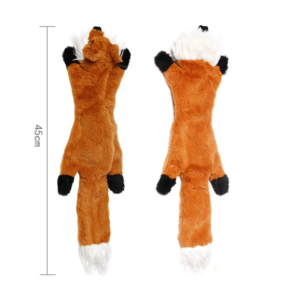 Adorable Animal No-Stuffing Dog Toy with Squeakers